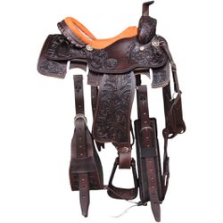 SELA QUARTO DE MILHA APACHE MARROM - 3242 - Selaria Irmãos Andrade