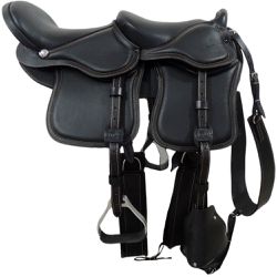 SELA INGLESA DUPLA GEL PRETO - 2522 - Selaria Irmãos Andrade