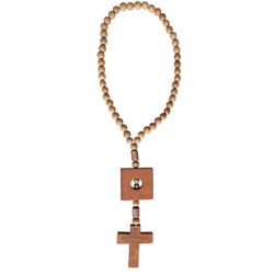 TERÇO DECORATIVO ARTESANATO MADEIRA MODELO 3 - 631... - Selaria Irmãos Andrade