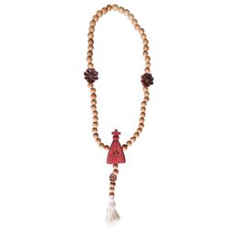 TERÇO DECORATIVO ARTESANATO MADEIRA - 6315 - Selaria Irmãos Andrade