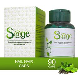 Nail Hair Caps - 90 Cápsulas - 109cp - S@ge Scalar
