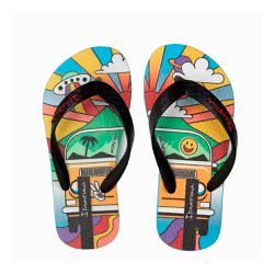 Chinelo Dedo Infantil Ipanema Temas 25479 Azul/ Preto/ Amarelo - 90326 - Sensação Store