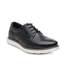 Sapato Masculino Couro Oxford Dmazons Tradicional Preto - DZOXF - Sensação Store