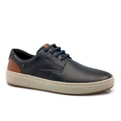 Sapato Casual Ferricelli Rover RVR58435 Couro Azul - 93012 - Sensação Store