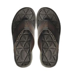 Chinelo Masculino de Couro Pegada Dedo 133201 Cravo - 92987 - Sensação Store