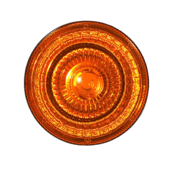 Lente Lanterna Interna Cabine Redonda Amarela - Sermi