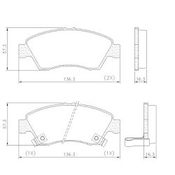 Pastilha Freio Dianteiro Honda Civic 1.5 / 1.6 16v... - Sermi