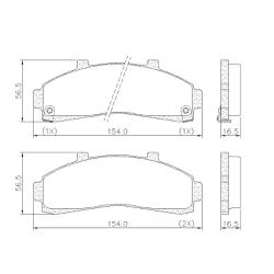 Pastilha Freio Ford Ranger/Explorer 95/ - Sermi