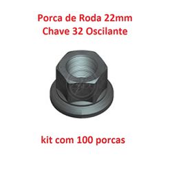 kit 100 Porcas de Roda Carreta 22mm CH32 Oscilante... - Sermi