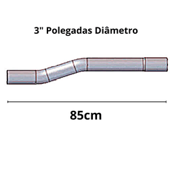 Cano Longo Intermediário Escapamento MB 1113 / 131... - Sermi