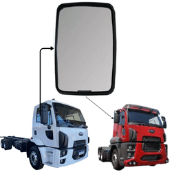 Espelho Retrovisor Convexo Maior Ford Cargo 2013/ ... - Sermi