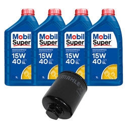 Kit Troca de Óleo 15w40 Mobil Gol Voyage Saveiro F... - Sermi
