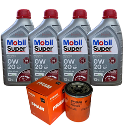 Kit Troca de Óleo Mobil 0W20 Linha Honda Civic CRV... - Sermi