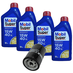 Kit Troca de Óleo Mobil 15w40 Gol Voyage Parati Sa... - Sermi