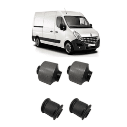 Kit 4 Buchas Bandejas Inferior Diant. Van Renault ... - Sermi