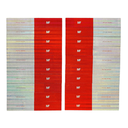 Kit 100 Faixa Refletiva 50 x 305mm MF Ônibus Camin... - Sermi