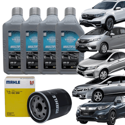 Kit Troca de Óleo Sintético 0w20 Linha Honda Civic... - Sermi