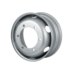 Roda 6 Furos Aro 17,5 p/ Pneu 235/75R S/ Câmara De... - Sermi