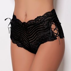 *Calcinha Calesson Fita (MCA0541) - Preto - 30109 - Sexy Shop BH