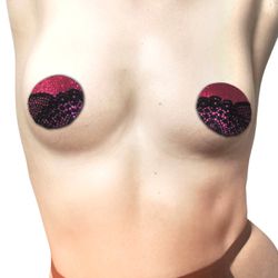 Tapa Mamilo Com Renda 50 Tons (TO111-17438) - Pr... - Sexy Shop BH