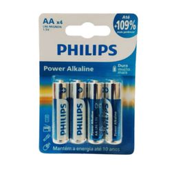 Pilha Pequena AA Alcalina 4un Philips - (17871) - ... - Sexy Shop BH
