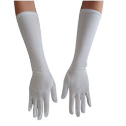 Luva Longa em Lycra (17903-ST969) - Branco - 39294 - Mais Sex
