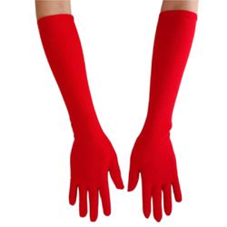 Luva Longa em Lycra (17903-ST969) - Vermelho - 392... - Mais Sex