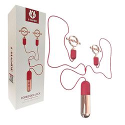 Grampos Para Mamilo Com Vibro Forbidden Lock SI (4... - Mais Sex