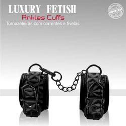 *Tornozeleira Luxury Fetish Com Corrente e Fivelas... - Sexy Shop BH
