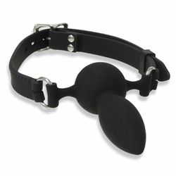 *Mordaça Com Plug SI (5806) - Preto - 26126 - Sexy Shop BH