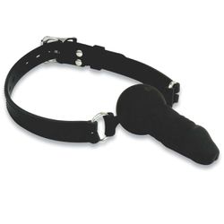 *Mordaça Com Plug Formato de Pênis SI (5807) - Pre... - Sexy Shop BH