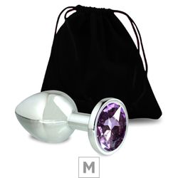 Plug de Metal M Cromado Com Strass 7cm SI (5846) -... - Sexy Shop BH