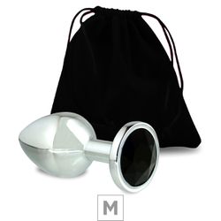 Plug de Metal M Cromado Com Strass 7cm SI (5846) -... - Sexy Shop BH
