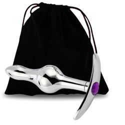 Plug De Metal Escalonado SI (7451) - Pedra Roxa ... - Sexy Shop BH