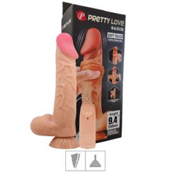 *Prótese 18x14cm Com Vibro Ventosa e Escroto Sadik... - Sexy Shop BH