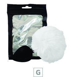 Plug de Silicone G Preto Com Pom Pom SI (8642) - B... - Sexy Shop BH