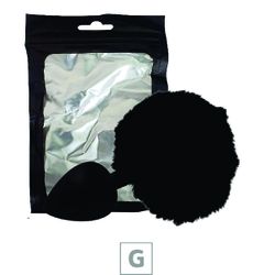 Plug de Silicone G Preto Com Pom Pom SI (8642) - P... - Sexy Shop BH