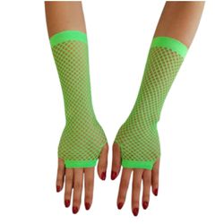 Luva Arrastão - (8762) - Verde Neon - 39298 - Mais Sex