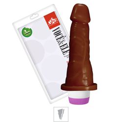 Prótese 14x15cm Com Vibro (ADAO16) - Marrom - 1798... - Sexy Shop BH