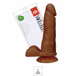 Prótese 17x15cm Com Ventosa e Escroto (ADAO32) - M... - Sexy Shop BH