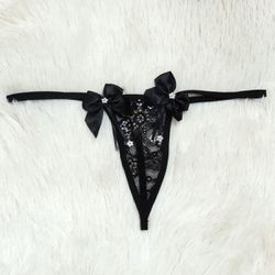 *Calcinha Amor Detalhe em Strass (CF602) - Preto ... - Sexy Shop BH