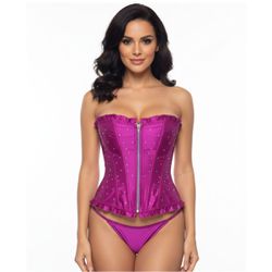*Corselet Tomara Que Caia C/ Ziper Frontal - (CS00... - Mais Sex