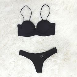 Conjunto Acaso (OB005-EB114). - Preto - 29601 - Sexy Shop BH