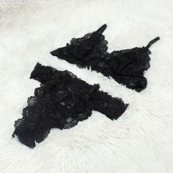 Conjunto Renda (DR4520) - Preto - 32366 - Sexy Shop BH
