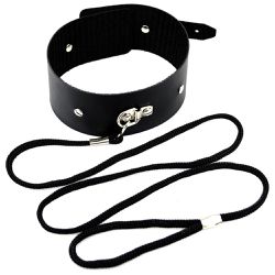 *Coleira Com Guia De 1m Dominatrixxx (DX508) - Pre... - Sexy Shop BH