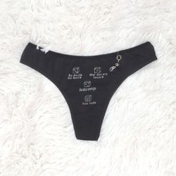 *Calcinha Exibida (EB125) - Preto - 20040 - Sexy Shop BH