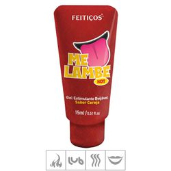Gel Comestível Me Lambe Hot 15ml (FE9893) - Cerej... - Mais Sex
