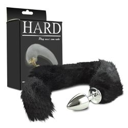Plug de Metal Cromado Com Cauda Hard (HA116C) - Pr... - Sexy Shop BH