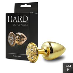 Plug de Metal P Com Pedras Cravejadas (HA134) - Do... - Sexy Shop BH
