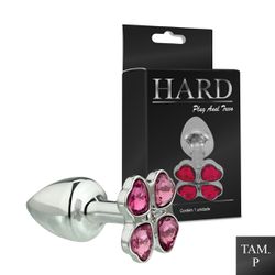 Plug de Metal P Com Pedra Variadas Trevo (HA137) -... - Sexy Shop BH